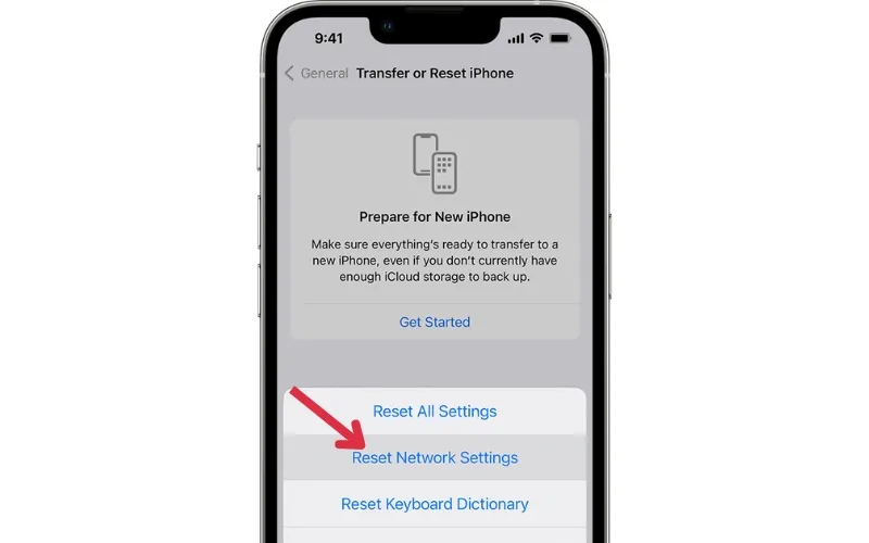 Reset Your iPhone's Network Settings