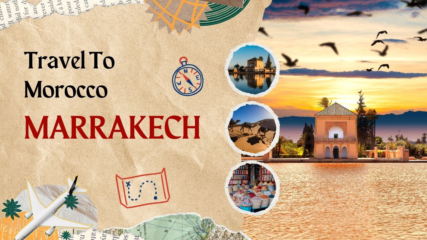 Banners for Marrakech tourism.